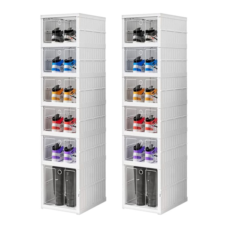 12 Pair Stackable Shoe Storage Box